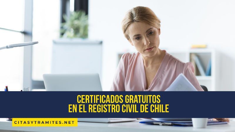 certificados gratuitos registro civil de Chile