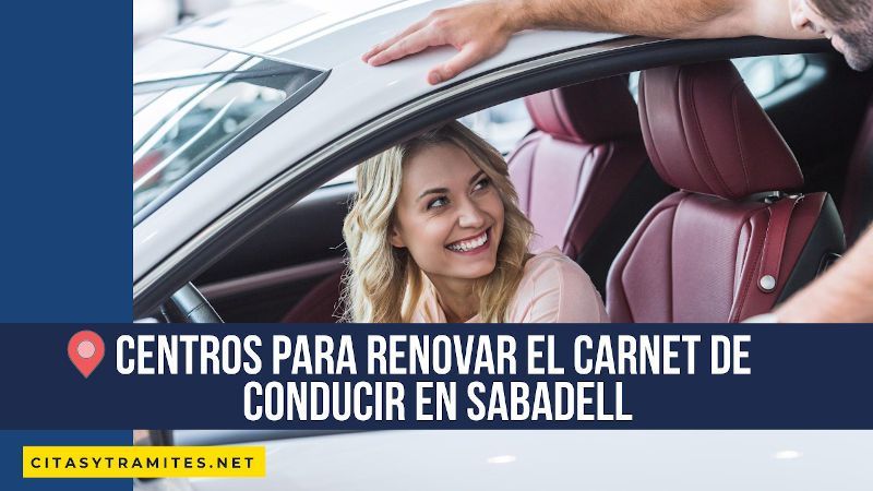 Renovar carnet de conducir en Sabadell